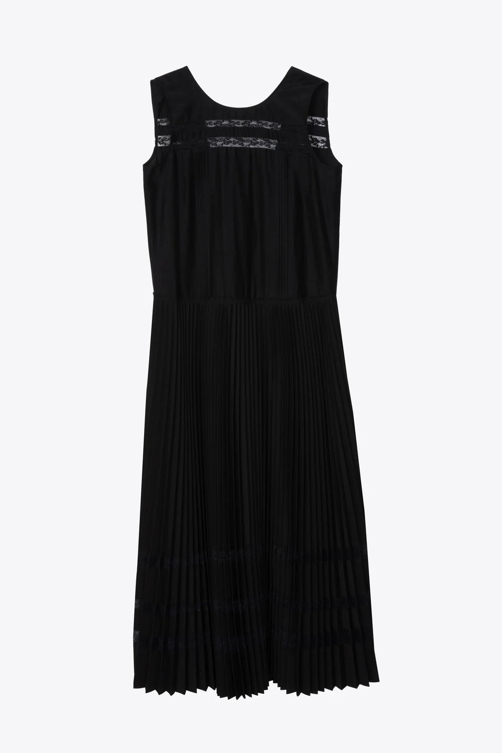 PLM-P261-91113 BLACK LACE INSERT DRESS