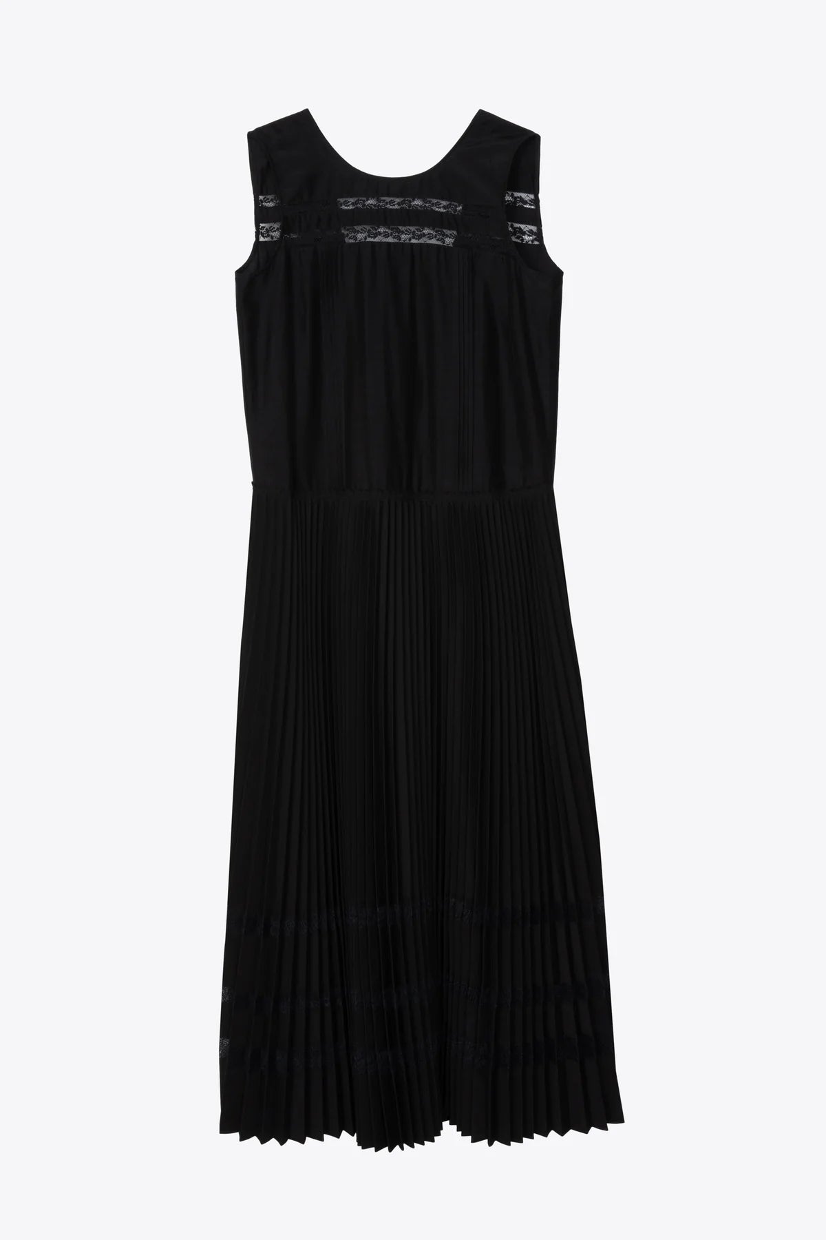 PLM-P261-91113 BLACK LACE INSERT DRESS