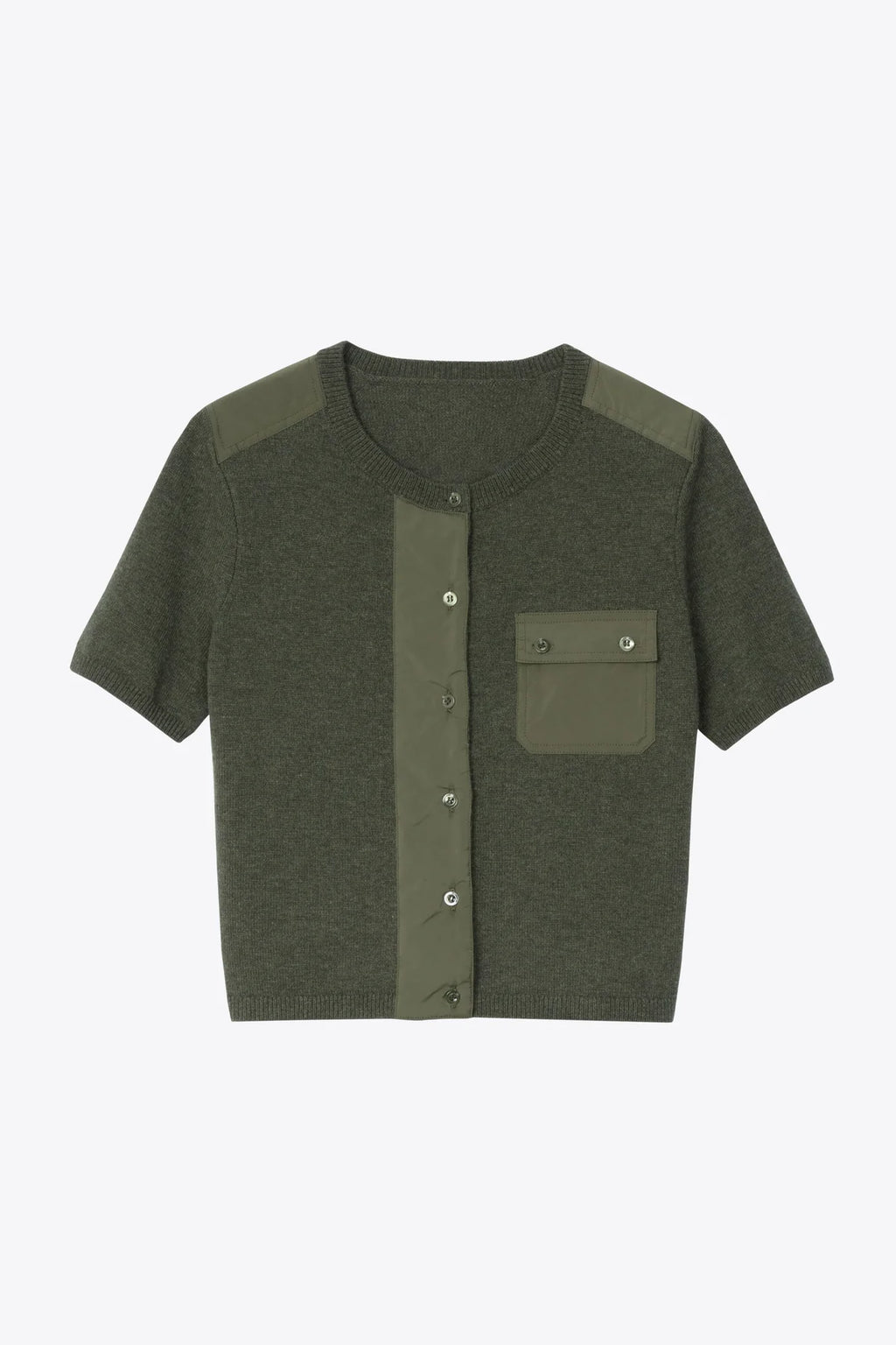 PLM-P262-70592 PINE KNIT COMBO TOP