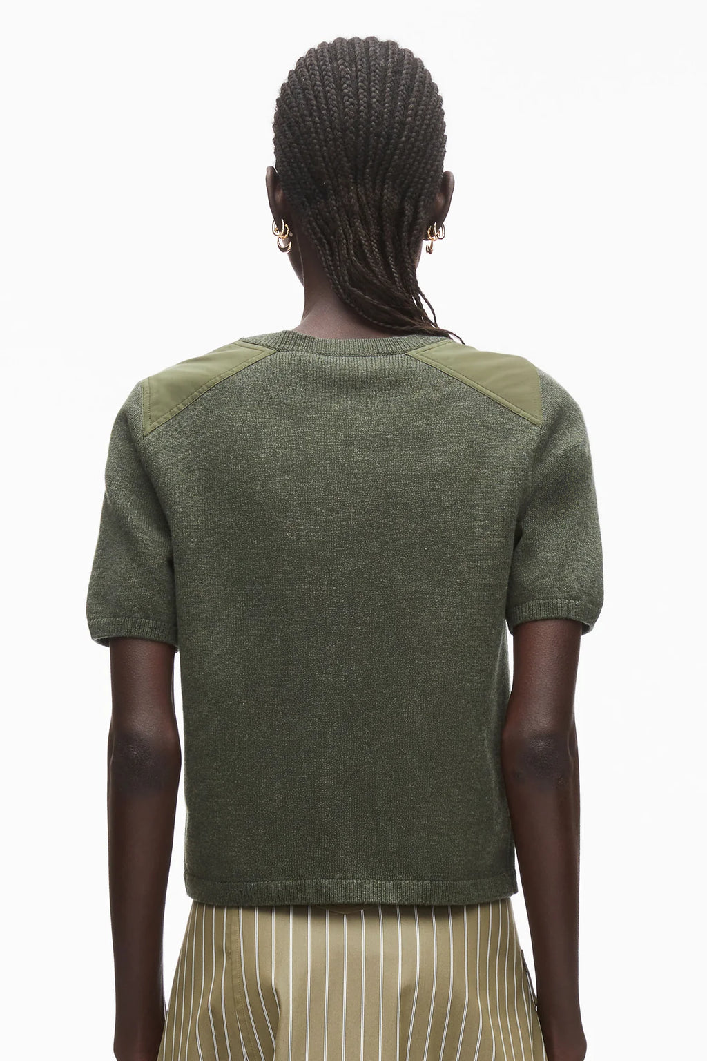 PLM-P262-70592 PINE KNIT COMBO TOP