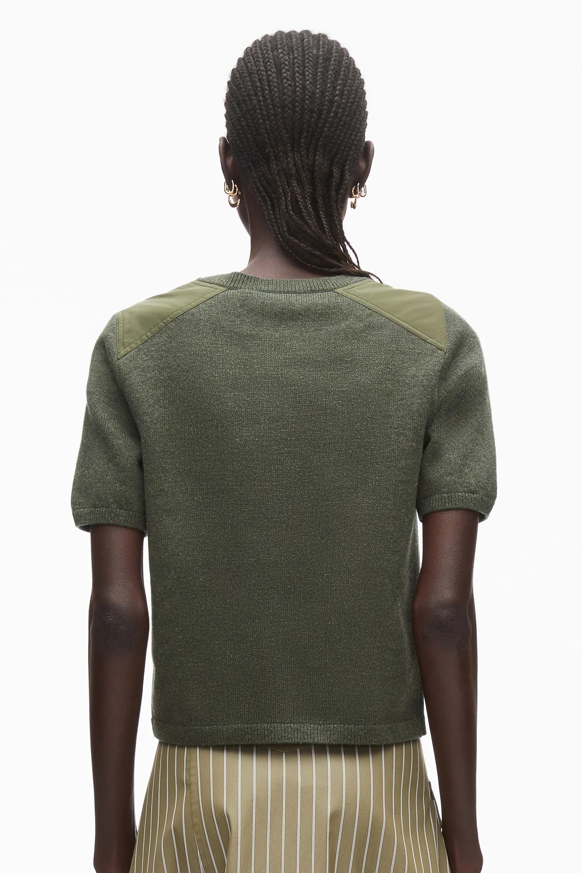 PLM-P262-70592 PINE KNIT COMBO TOP