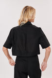 DRY-P485005 BLACK CROP SHIRT