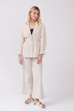 DRY-P485012 BEIGE WAISTED JACKET