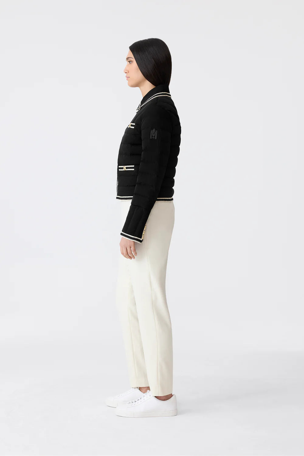 MKG-PETUNIA BLACK TRIM DOWN JACKET
