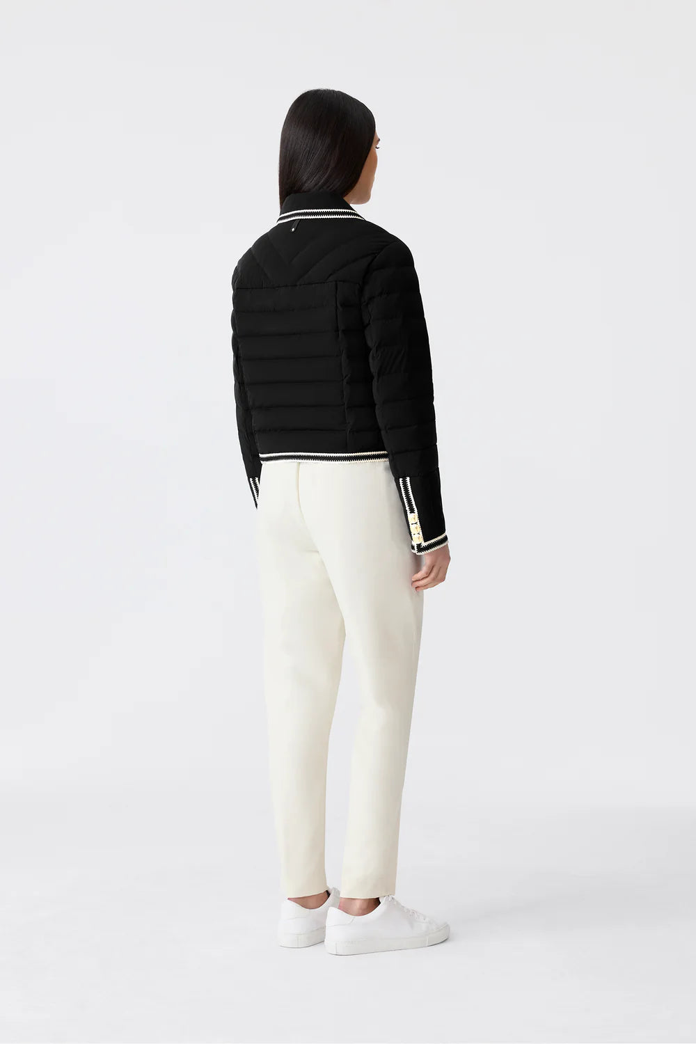 MKG-PETUNIA BLACK TRIM DOWN JACKET