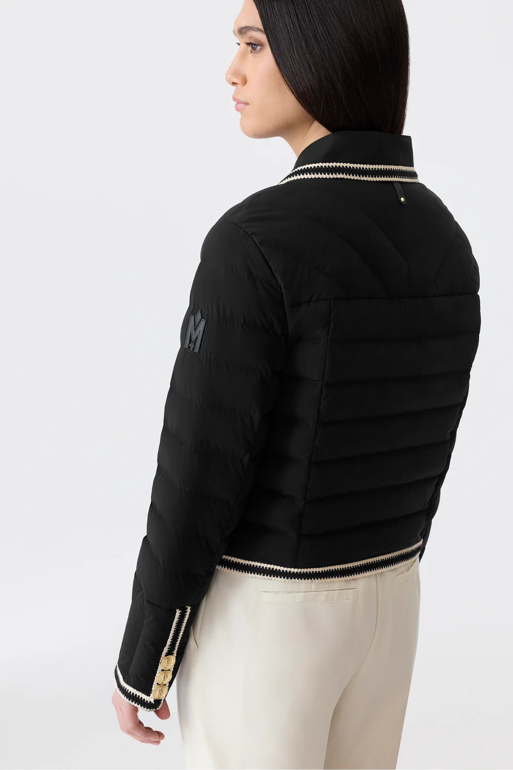 MKG-PETUNIA BLACK TRIM DOWN JACKET