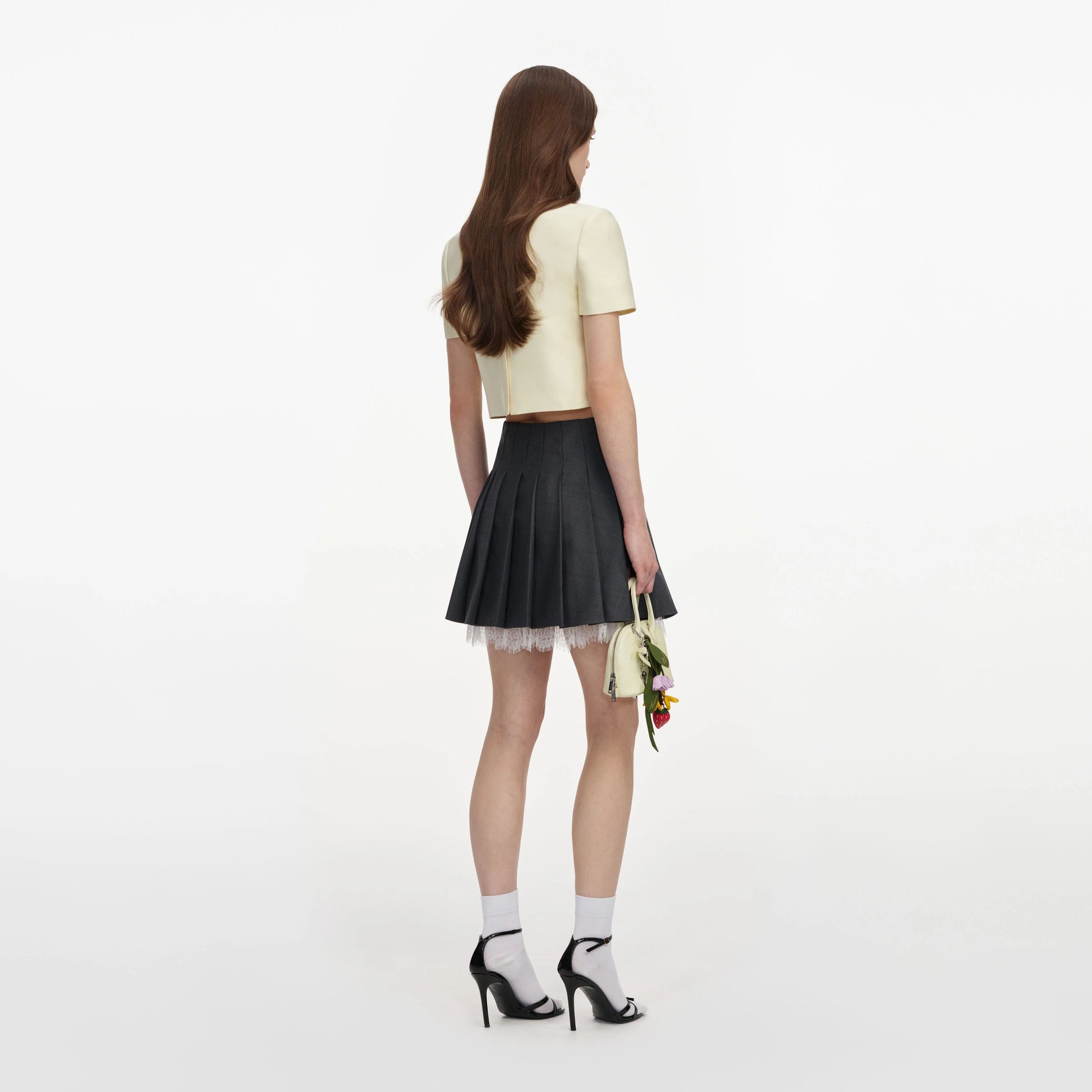 SPO-PF2-001T YELLOW TAFFETA TOP
