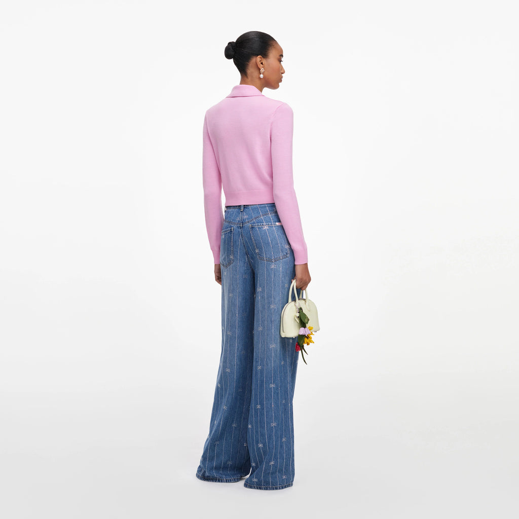 SPO-PF26-143C PINK FLOWER CARDIGAN