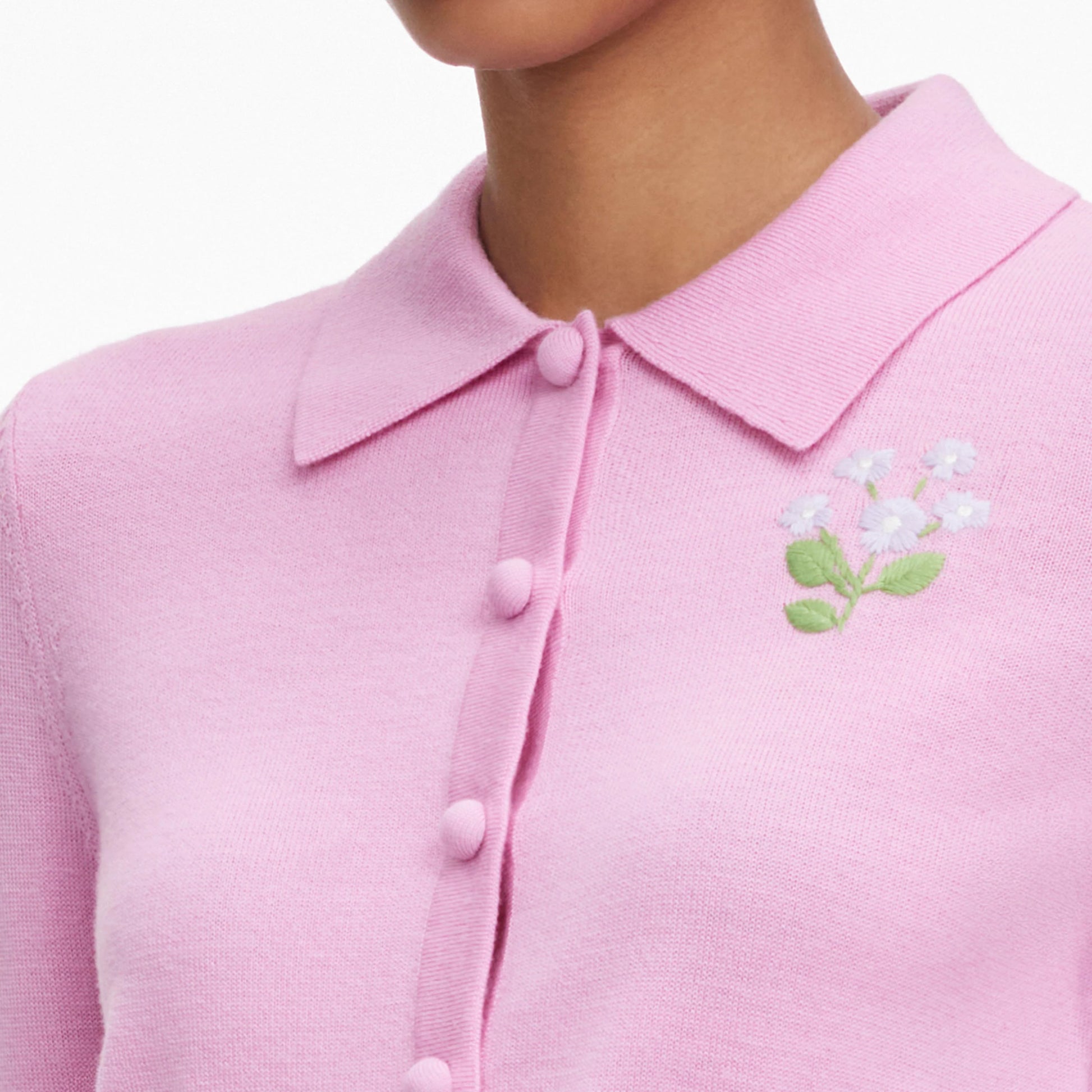 SPO-PF26-143C PINK FLOWER CARDIGAN