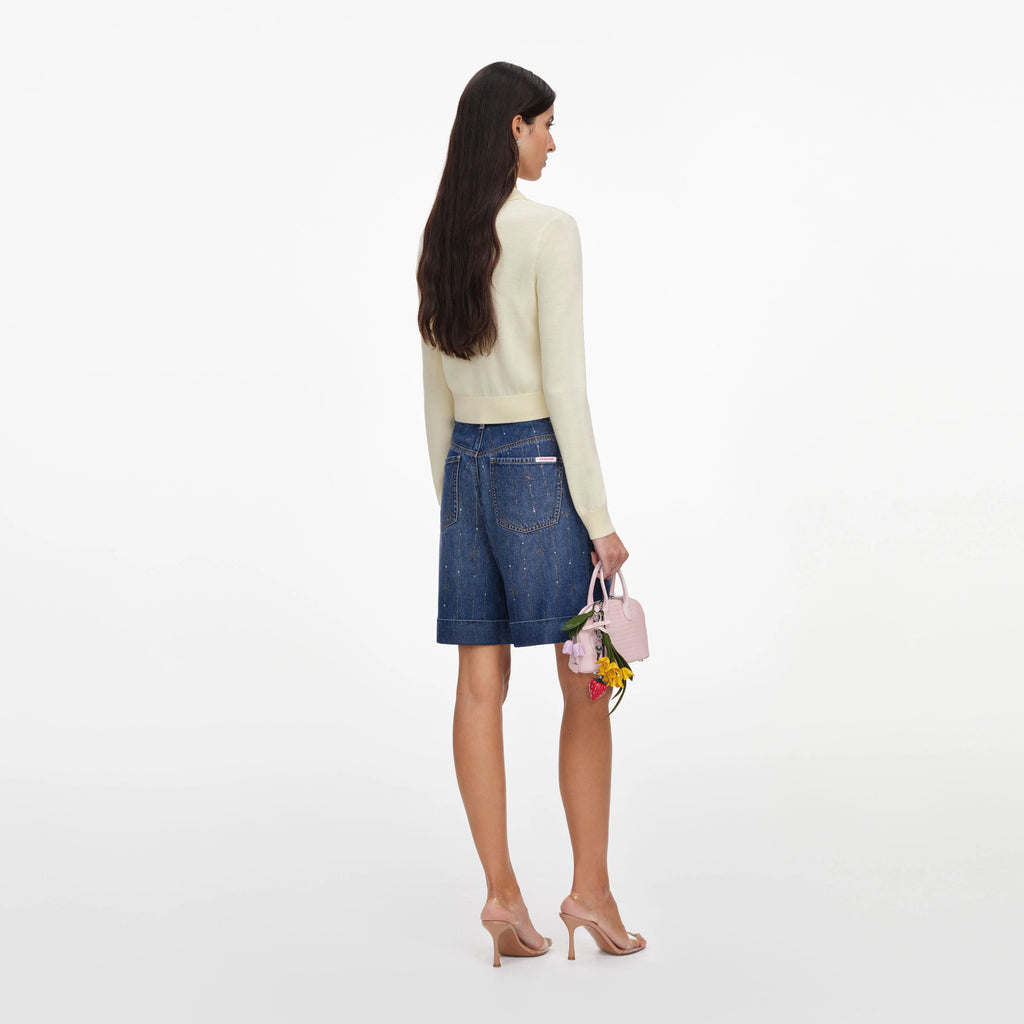 SPO-PF26-143CA YELLOW FLOWER CARDIGAN