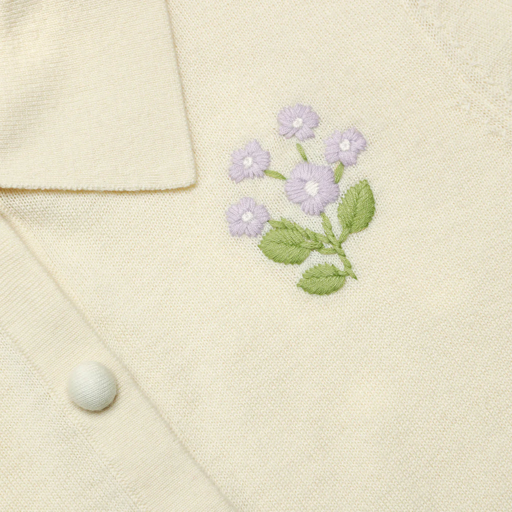SPO-PF26-143CA YELLOW FLOWER CARDIGAN