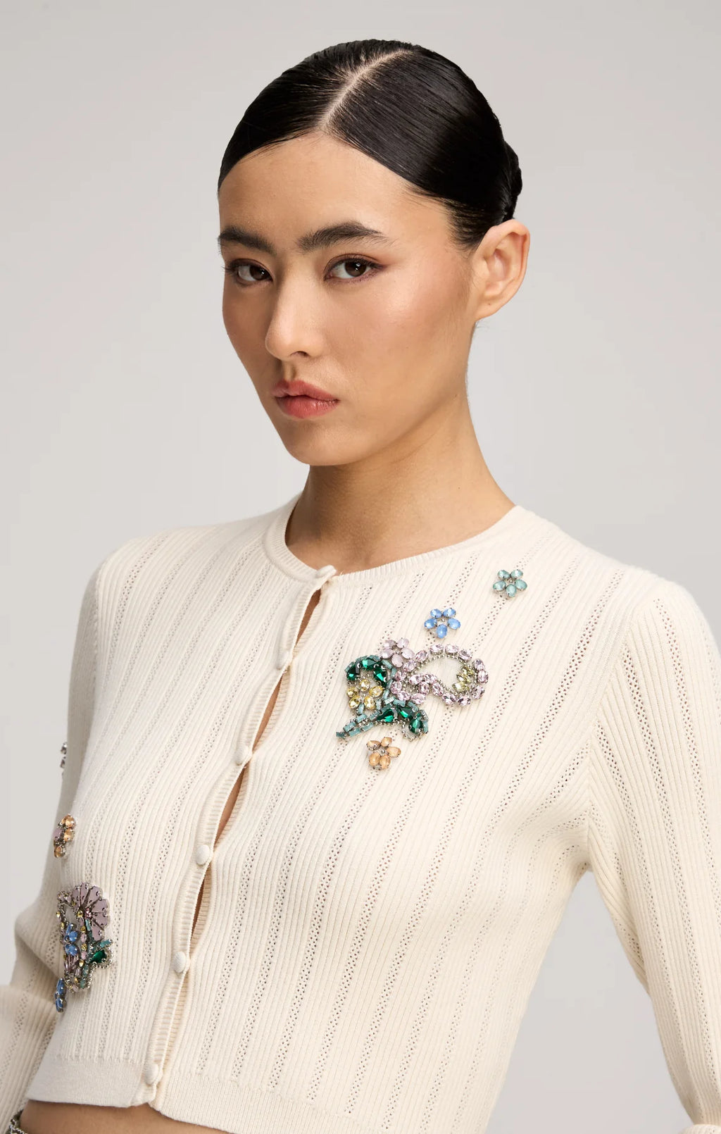 CQS-ZK125110483Z IVORY ALLISON CARDIGAN