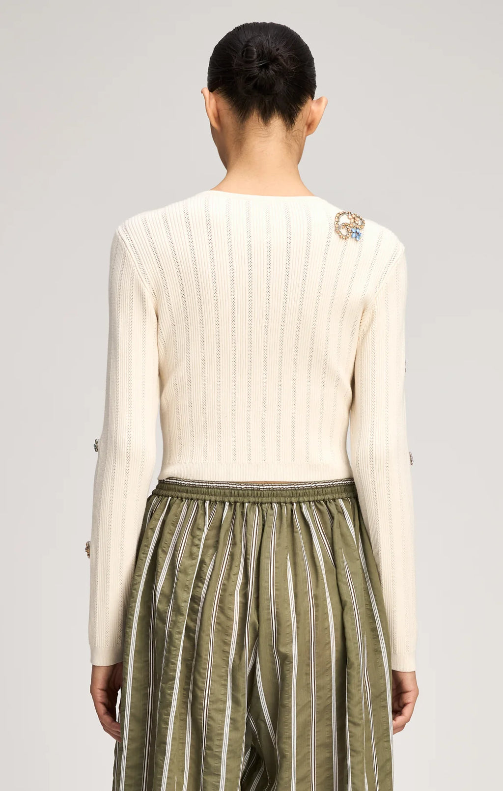 CQS-ZK125110483Z IVORY ALLISON CARDIGAN