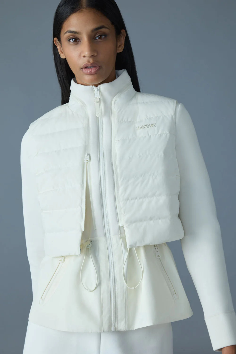 MKG-PRISCILLA IVORY LIGHTWEIGHT JACKET