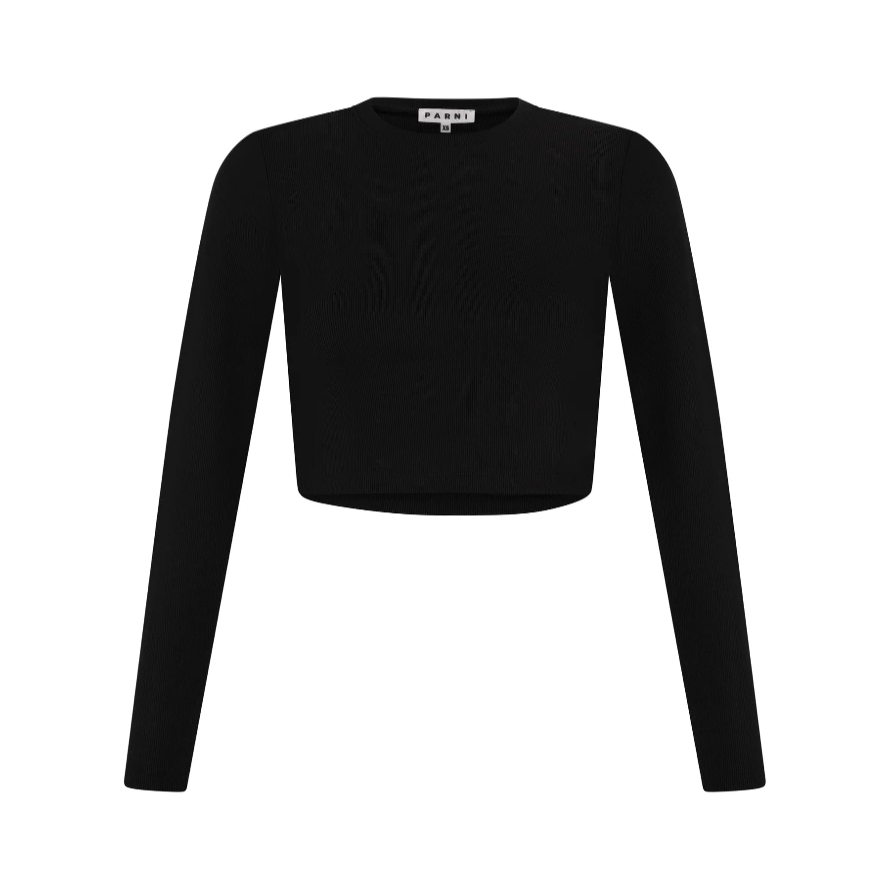 PAR-T354 BLACK RIBBED TOP