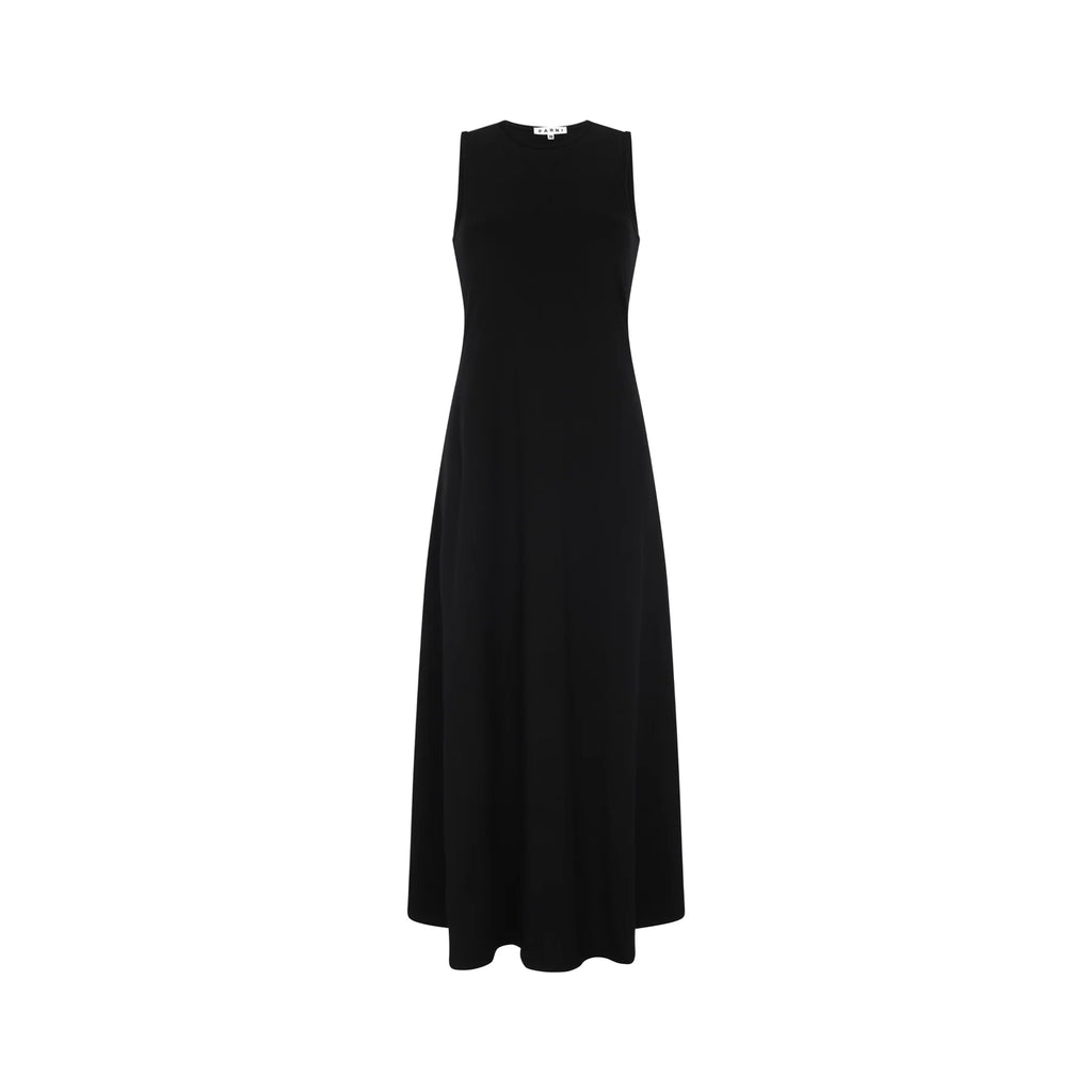 PAR-D338 BLACK COTTON DRESS
