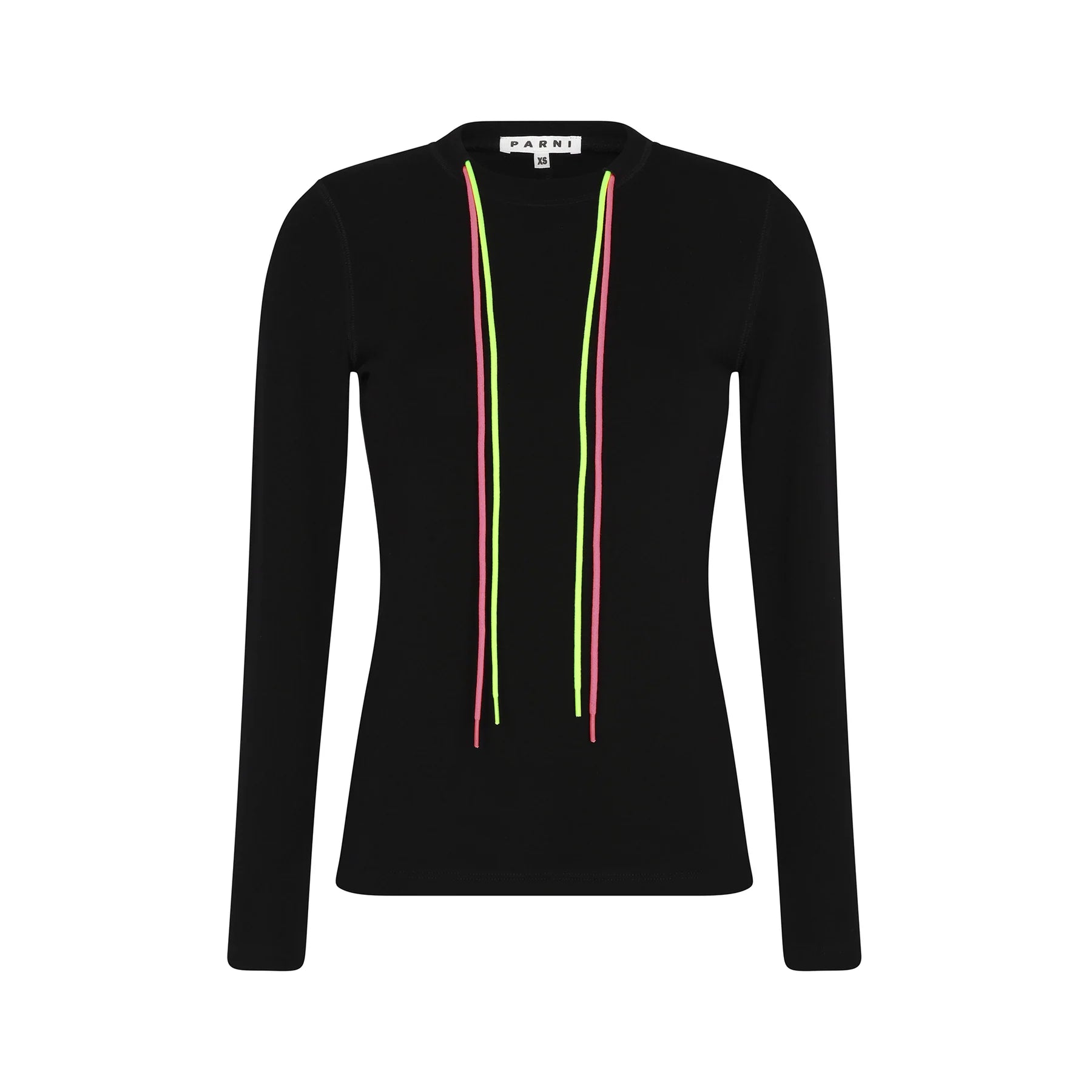 PAR-T350 BLACK DRAWTRING TOP