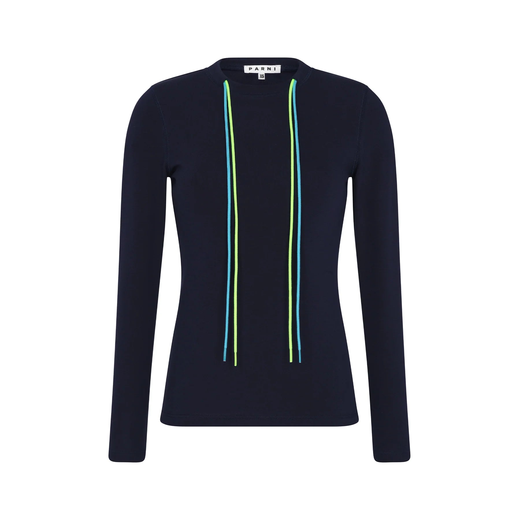PAR-T350 BLACK DRAWTRING TOP