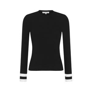 PARNI T348 BLACK POLO CUFF TOP