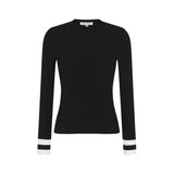 PARNI T348 BLACK POLO CUFF TOP
