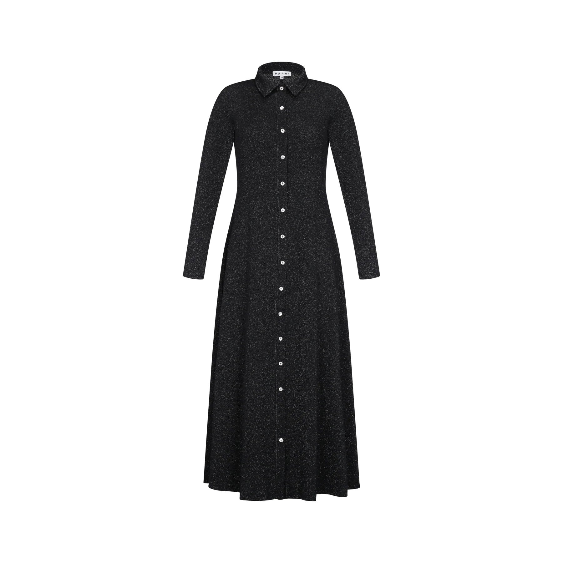 PAR-D416 LUREX BUTTON DOWN MAXI