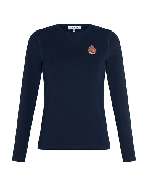 PAR-T426 NAVY EMBLEM T-SHIRT