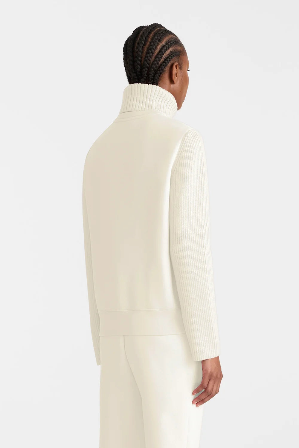 MKG-RALEIGH IVORY KNIT TURTLENECK