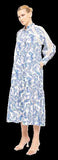 NIS-RZ149 BLUE &WHITE PRINT DRESS