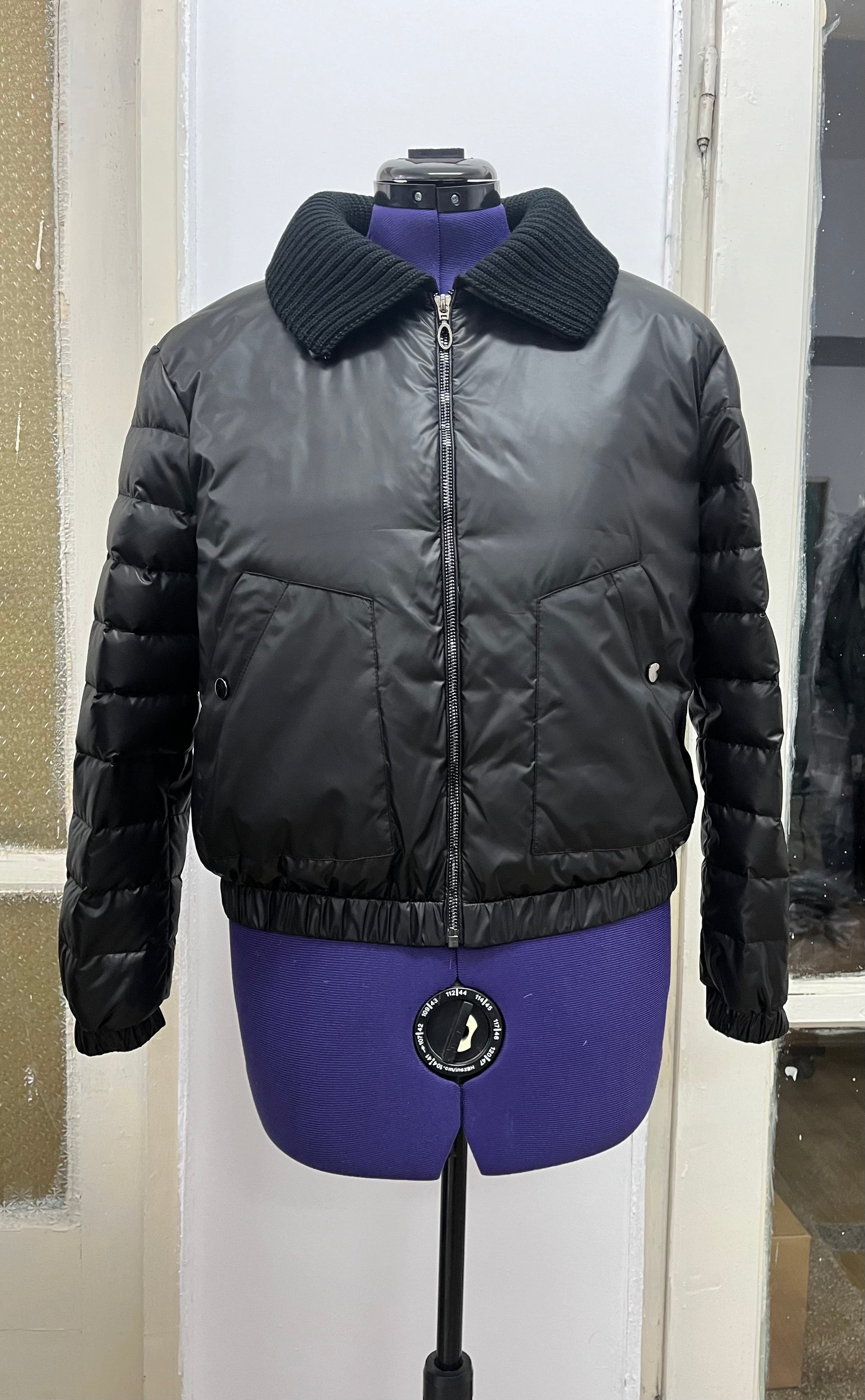 IDDI KNIT COLLAR BLACK JACKET