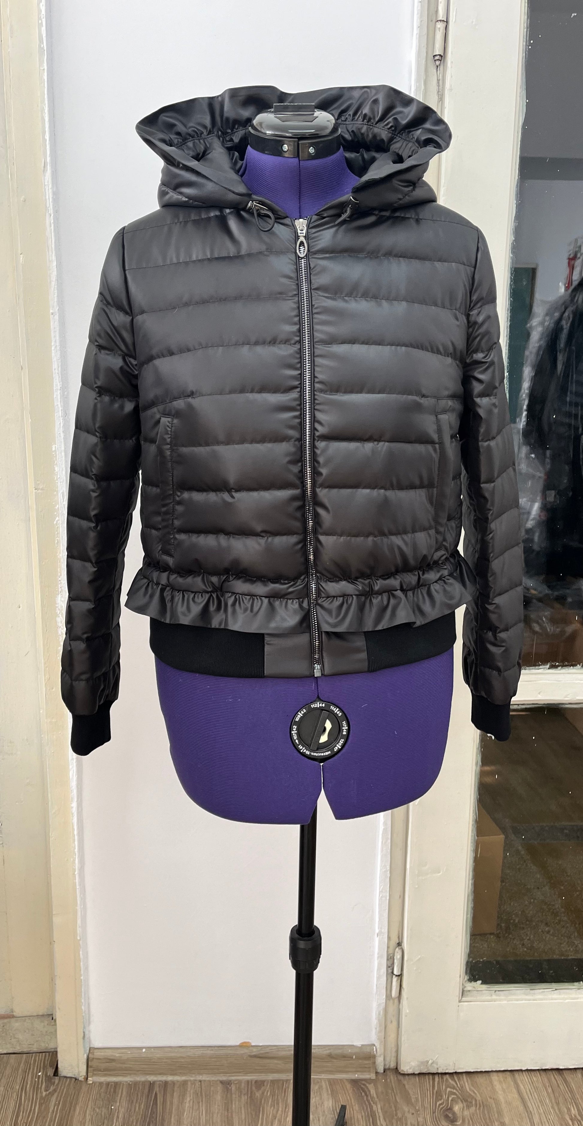 IDDI FRILL EDGED BLACK JACKET