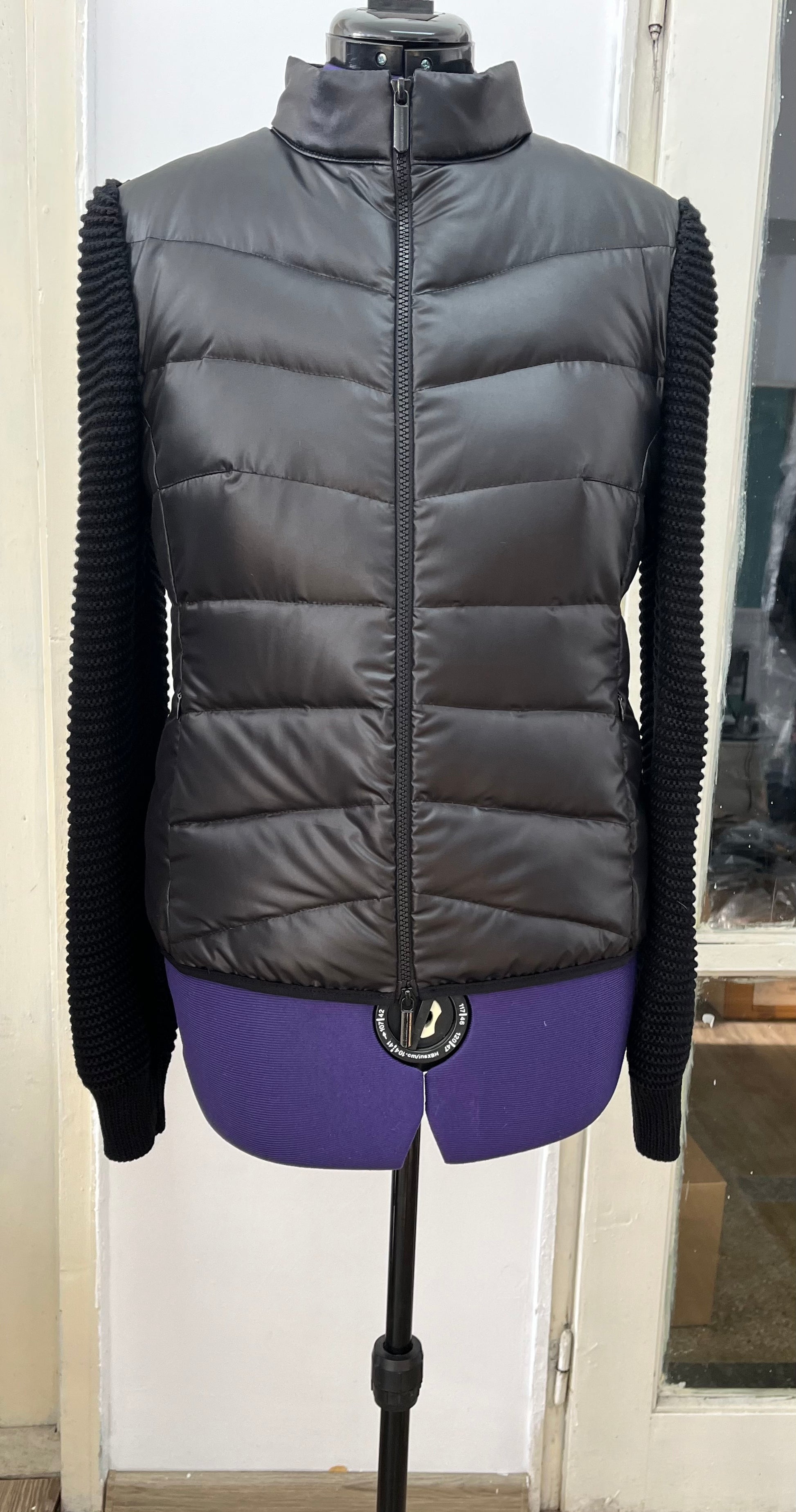 IDDI RIB SLEEVE BLACK JACKET