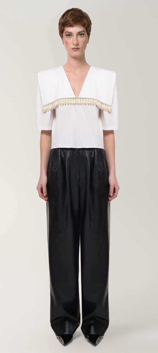 ANK-I-10-SR WHITE PEARL BLOUSE