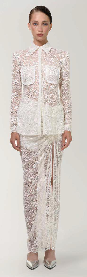 NA12-R WHITE LACE BLOUE
