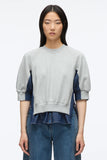 PLM-S251-10306UFT ECRU&DENIM TOP