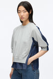 PLM-S251-10306UFT ECRU&DENIM TOP