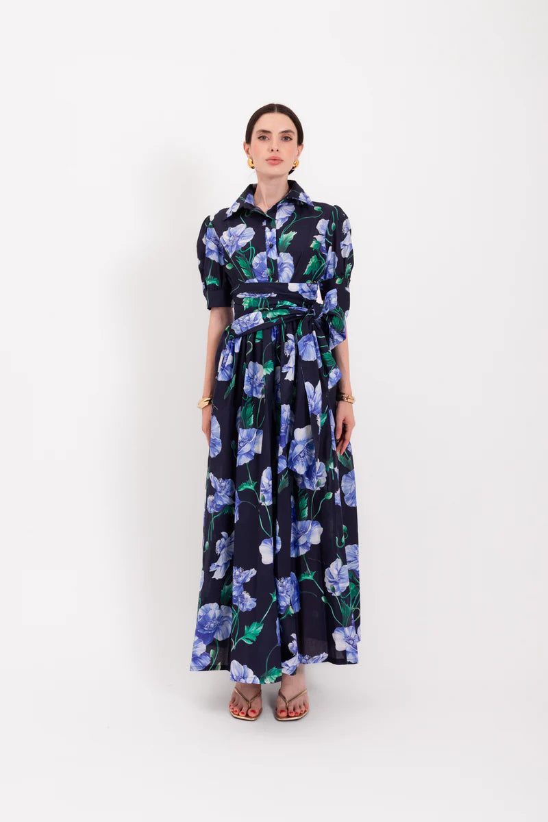 LAV-SALCERELLA BLACK FLORAL DRESS