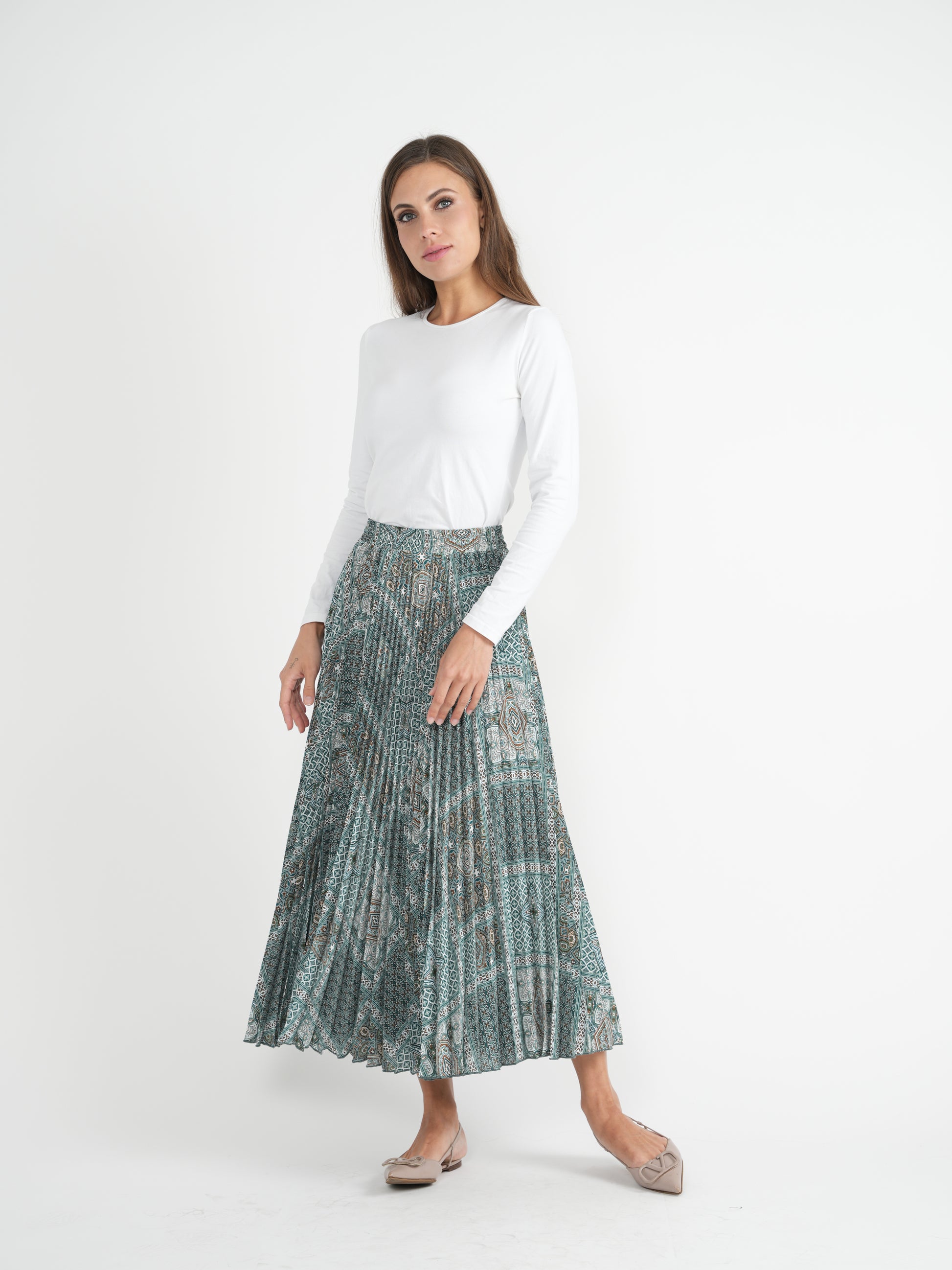 DEJ-SB4CM8706SM GREEN SKIRT