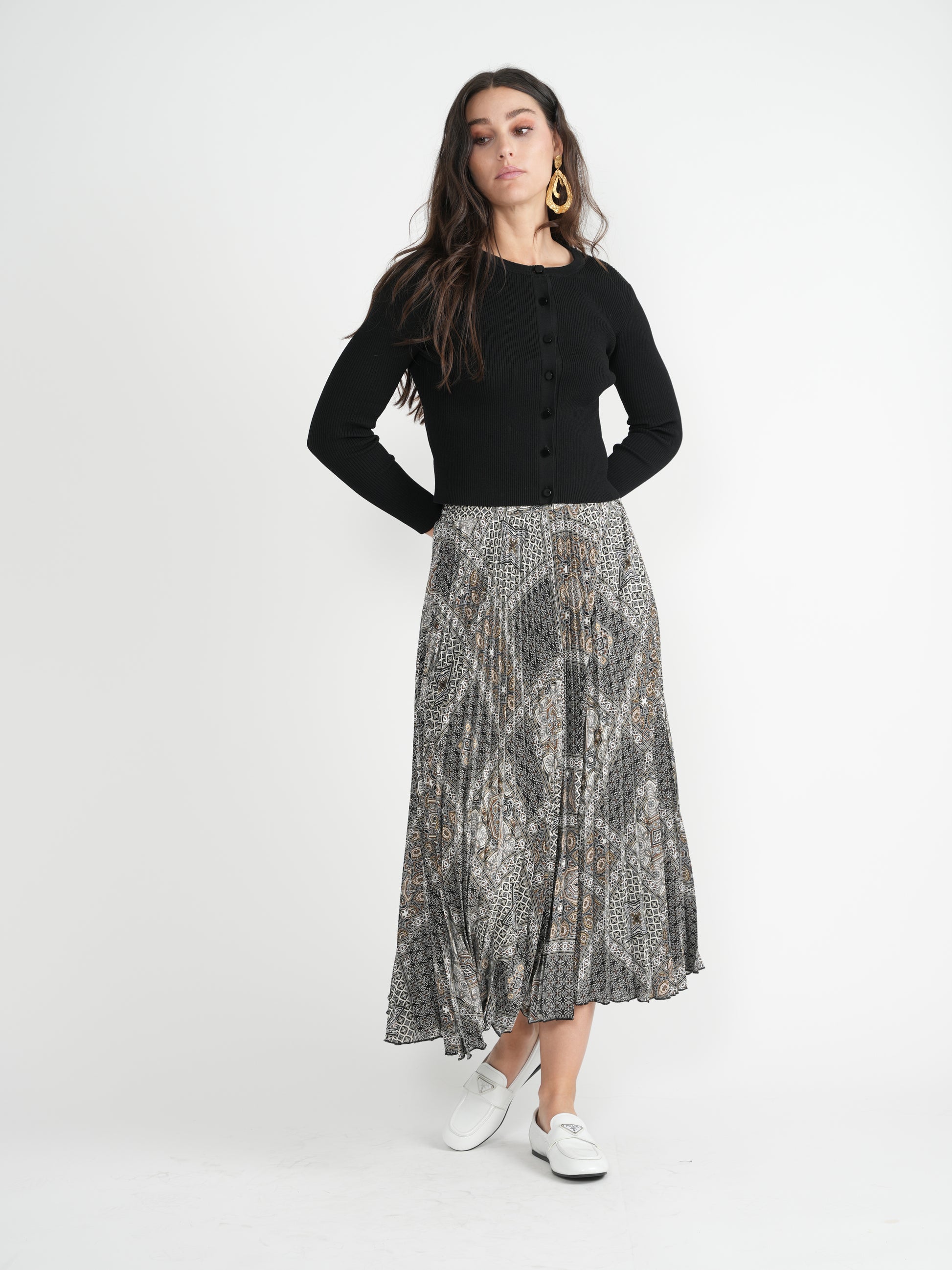 DEJ-SB4CM8706SM BLACK SKIRT