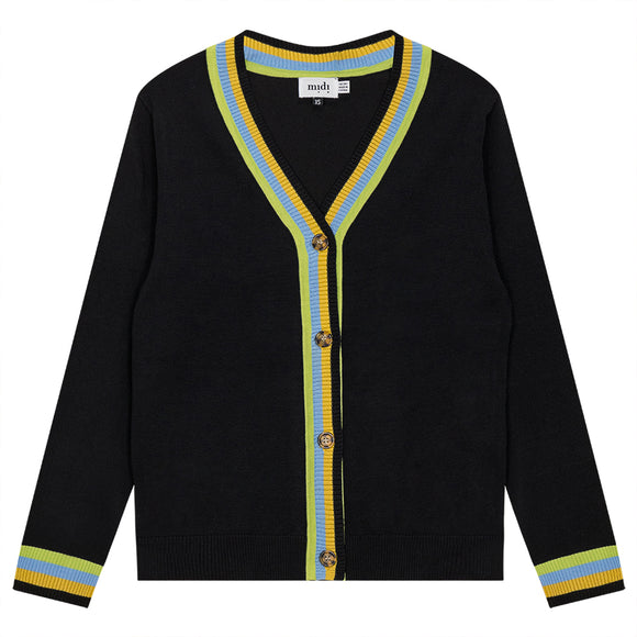 DEJ-SB4CM8719TE BLACK CARDIGAN