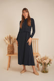 DEJ-SB4CM8835DL BLACK SLEEVELESS DRESS