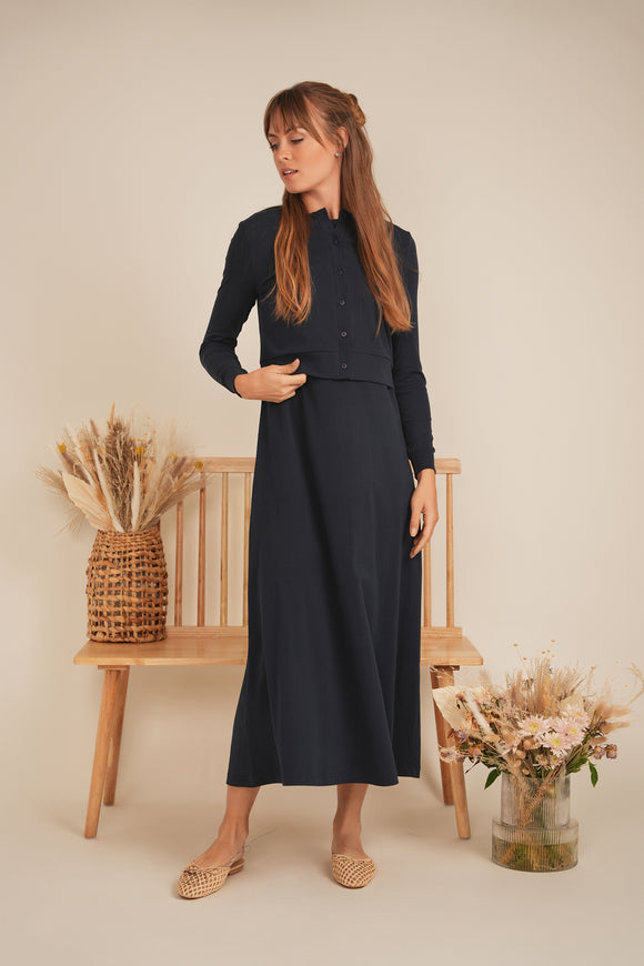 DEJ-SB4CM8836T&SB4CM8835DL BLACK CARDI SET