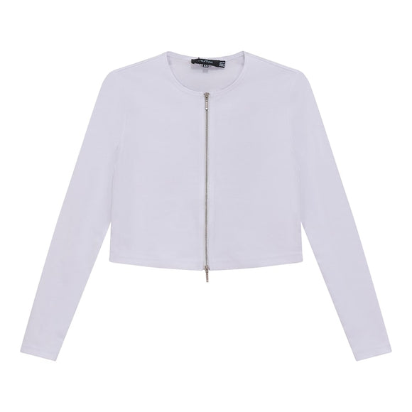 DEJ-SB4CM8836T WHITE CARDIGAN