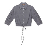 DEJ-SB4CM8849T BLACK&WHITE BLOUSE