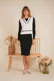 DEJ-SB5CM1180TE WHITE&BLACK VEST