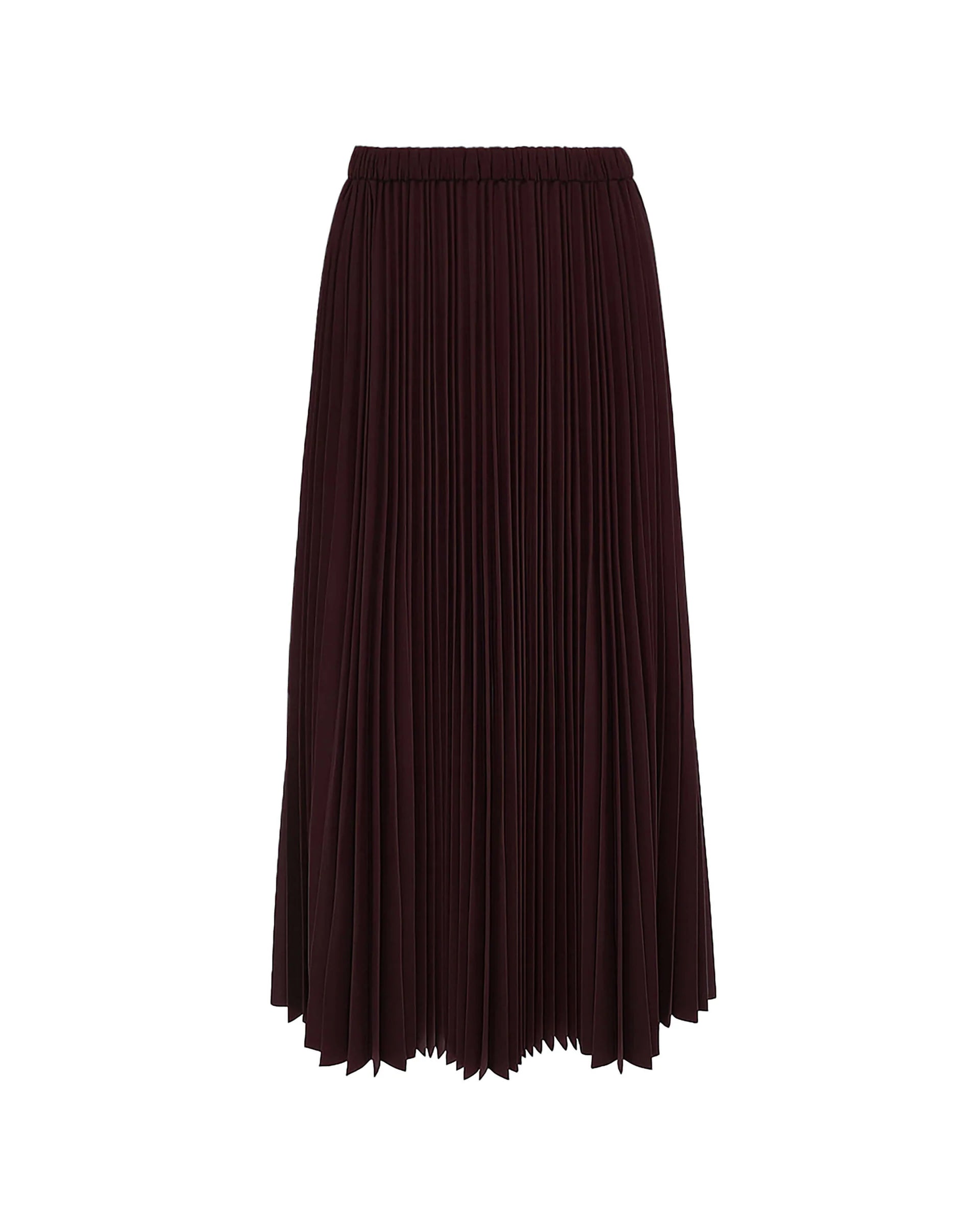 BEA-AB2C5017RO99 PLUM PLEATED SKIRT