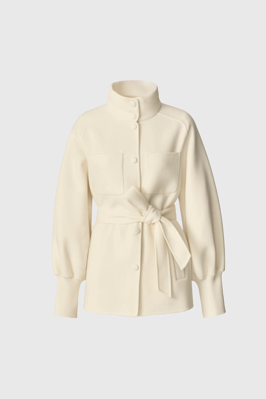 MKG-HANIA CREAM DOUBLE FACE WOOL COAT