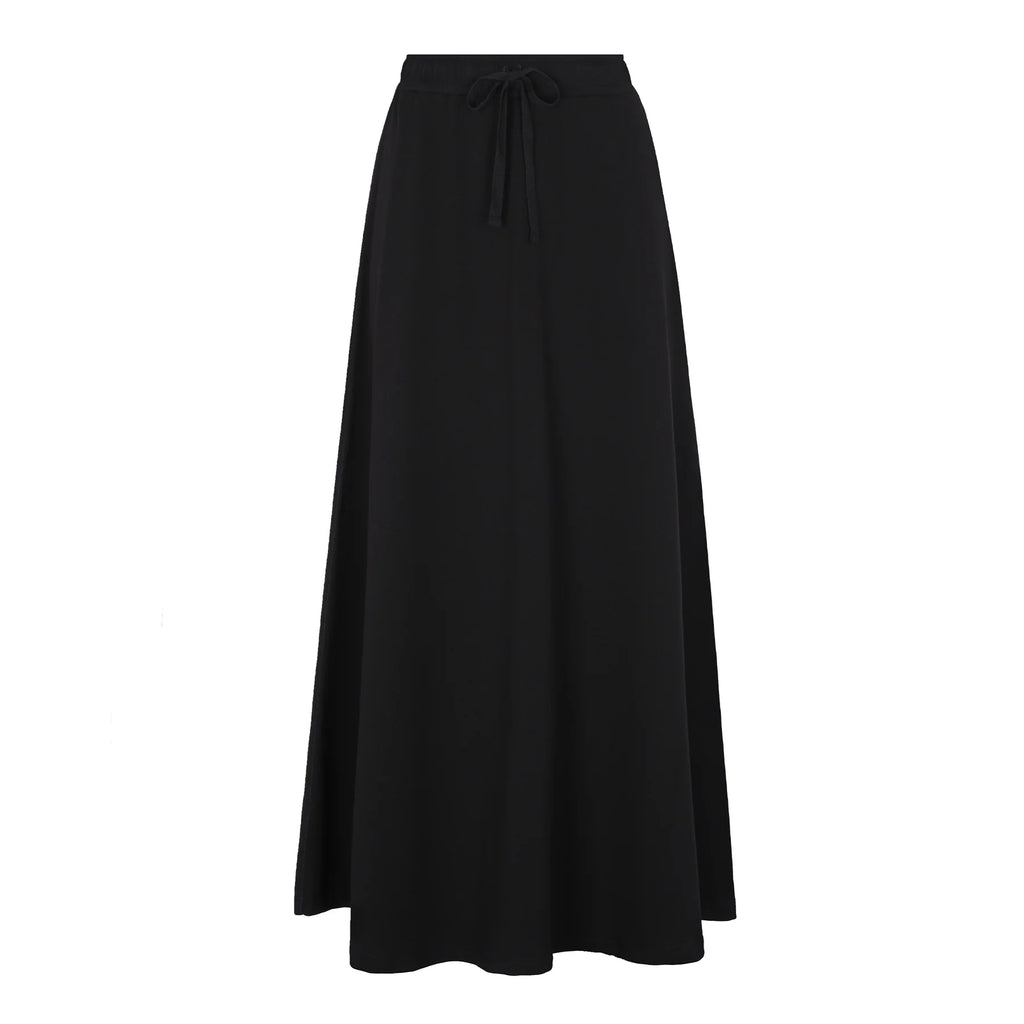 PAR-SK405 BLACK FRENCH TERRY SKIRT