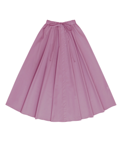 PAR-SK439 DARK ROSE WOVEN DRAWSTRING SKIRT