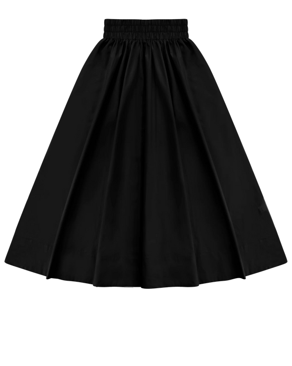 PAR-SK440 BLACK WOVEN SKIRT