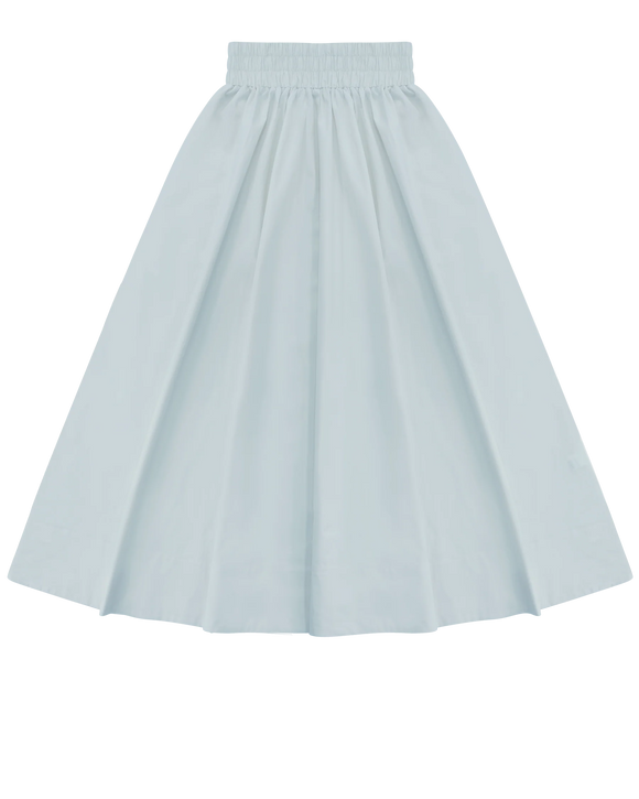 PAR-SK440 LIGHT BLUE WOVEN SKIRT